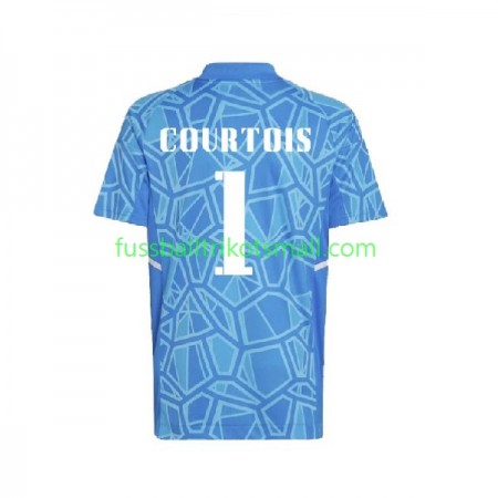 Fußballtrikots Real Madrid Courtois 1 Torwart 2022-2023 Kurzarm Heimtrikotsatz kaufen